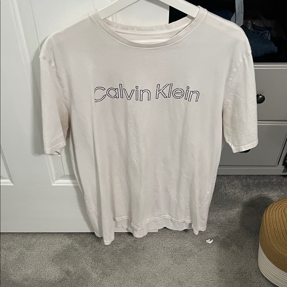 Calvin Klein Cream Logo Tee